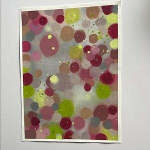 Abstract Polka Dot Art Acrylic Painting